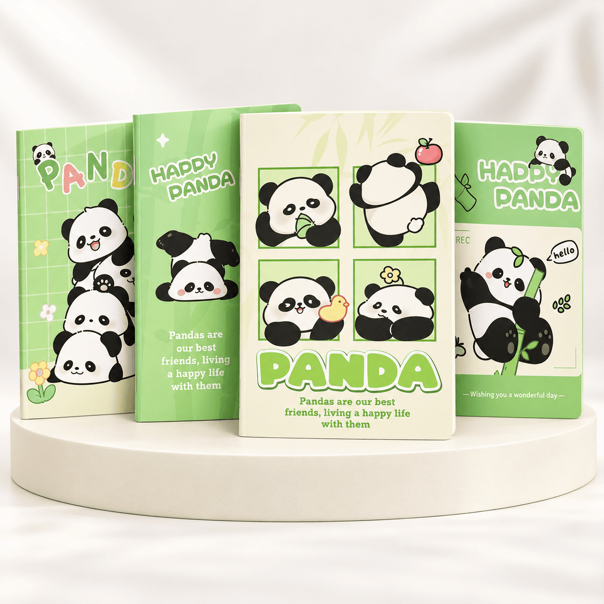 Cute Panda A5 Notebook Set of 4 for Kids – view 2