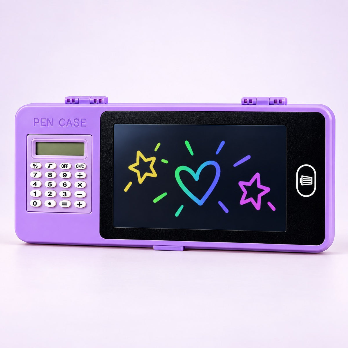 LCD Writing Tablet Pencil Box with Calculator for Kids