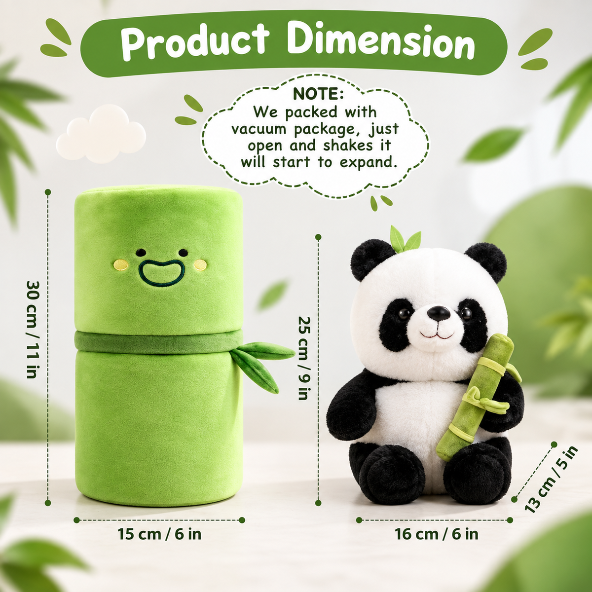 Cute Bamboo Panda Plush – view 3
