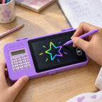LCD Writing Tablet Pencil Box with Calculator for Kids – view 4