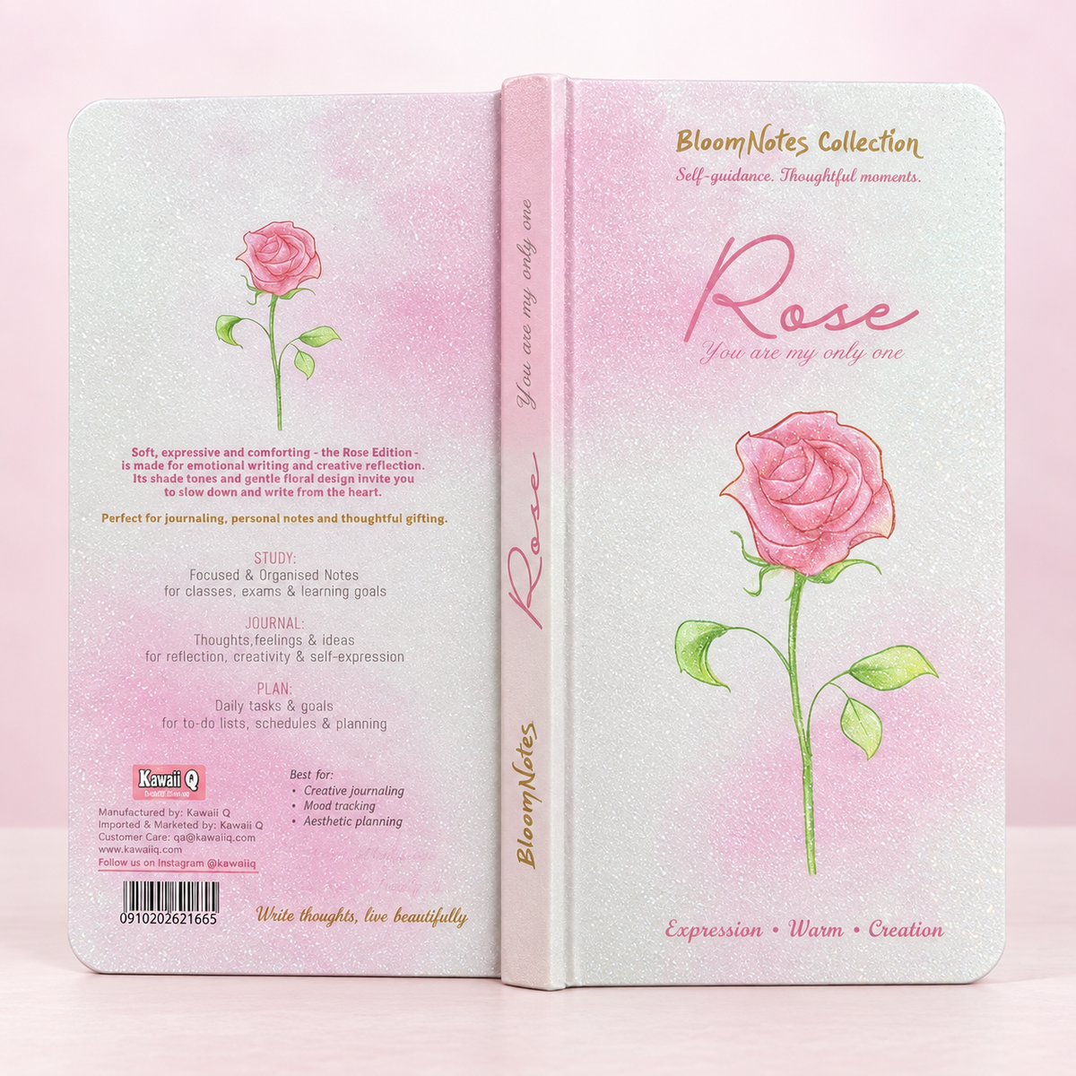 Undated Glitter Gradient Pocket Daily Planner