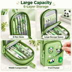Cute Panda Pencil Pouch with Eraser – view 2