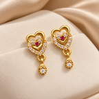 American Diamond Sparkle Earrings – Pack of 3