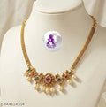 Peacock temple necklace