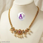Peacock temple necklace