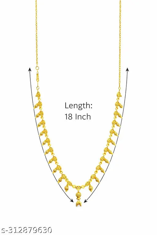 Colourful Gold-Plated Necklace – 18 inch