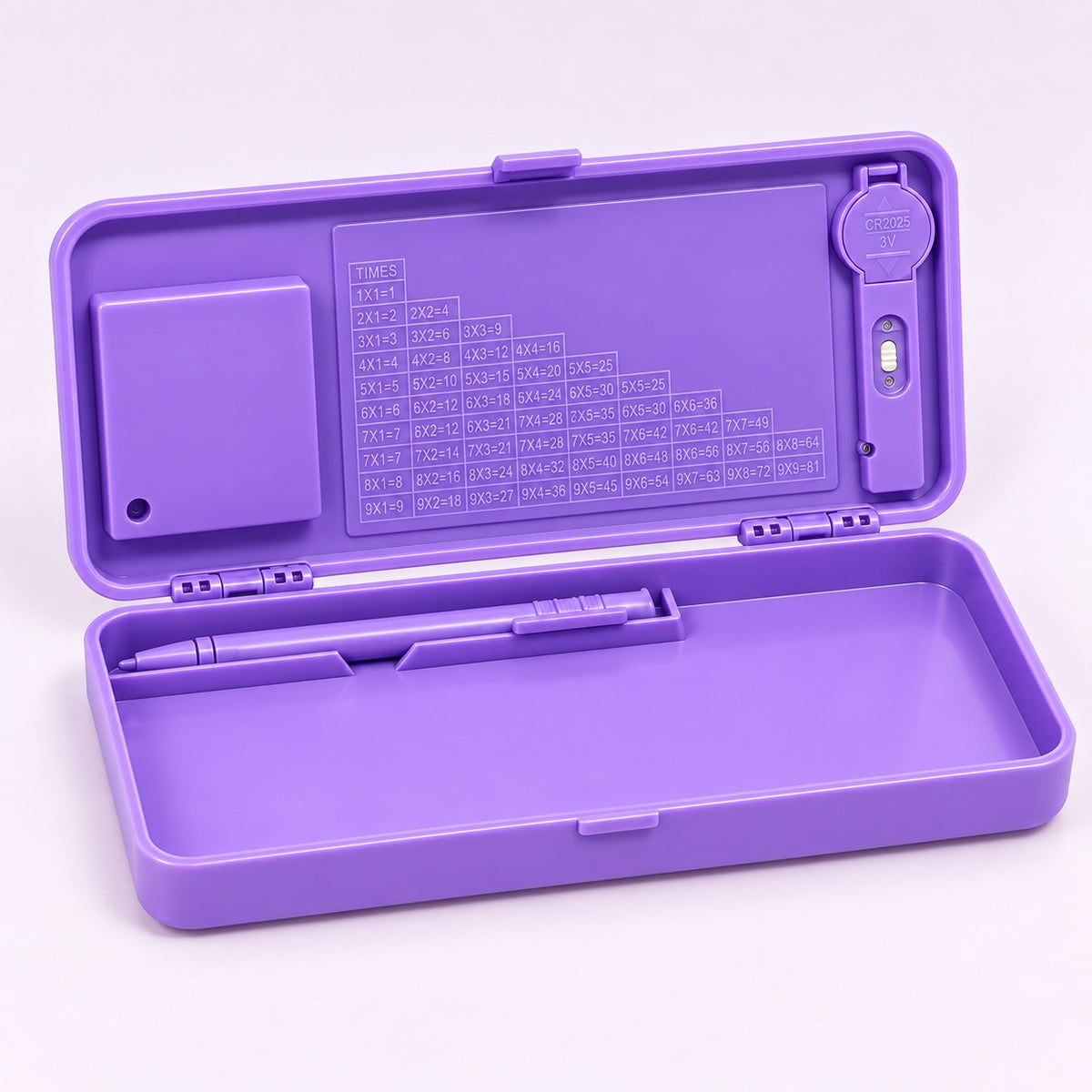 LCD Writing Tablet Pencil Box with Calculator for Kids – view 2