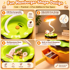 Burger Folding LED Desk Lamp – view 3