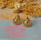 1 Gram Gold Stone Earrings with Maatal