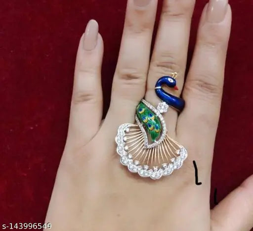 Butterfly stone ring