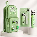 Cute Panda Pencil Pouch with Eraser