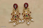 South Indian Pearl Choker & Earrings Set