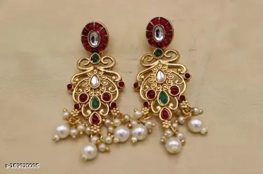 South Indian Pearl Choker & Earrings Set