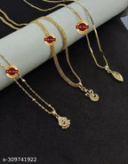 Trendy CZ Necklace Combo – Pack of 3