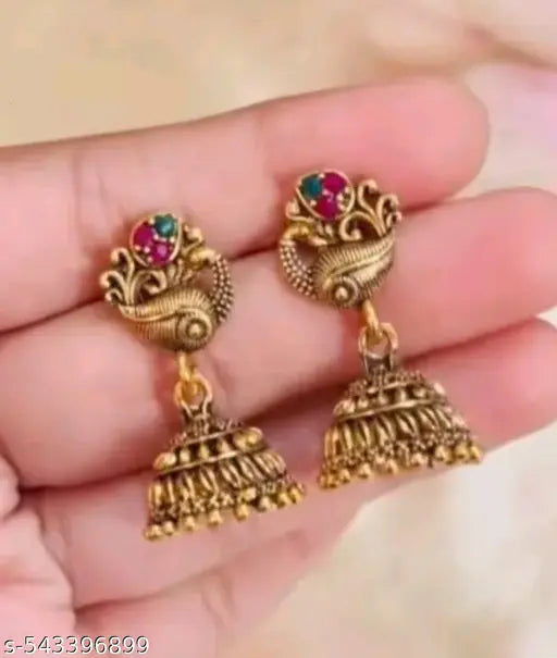 Temple Jhumka Combo – Set of 6