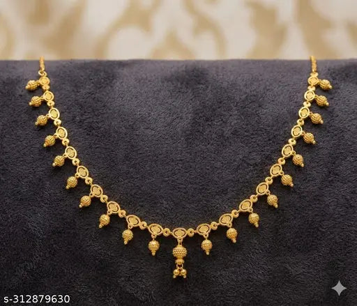 Colourful Gold-Plated Necklace – 18 inch