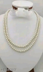 Pearl Mala Necklace Set – Single & Double Line