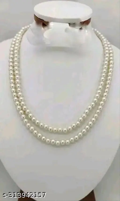 Pearl Mala Necklace Set – Single & Double Line