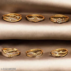 Gold ring combo of 6