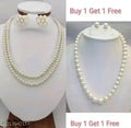 Pearl mala necklace set