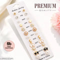 Zircon and pearl earring set