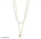 Pearl Dual-Chain Pendant Necklace