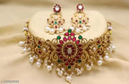 South Indian pearl choker set