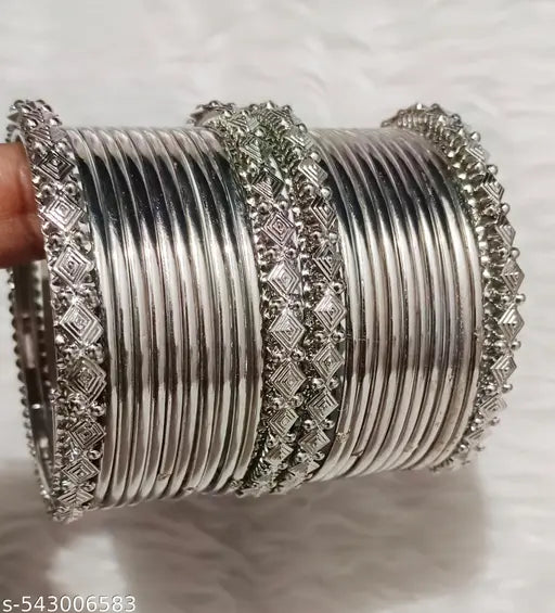 Star Silver Bangles Set