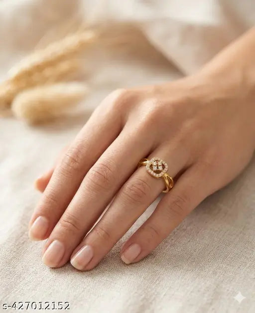Statement American Diamond Ring