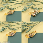 AD Stone Gold Ring Combo – 4 Pieces