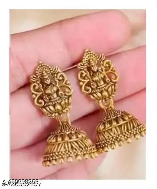 Oxidised Gold Jhumka Set – 6 Pairs