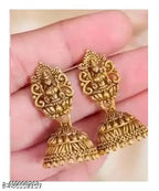 Oxidised Gold Jhumka Set – 6 Pairs