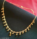 Colourful gold-plated necklace