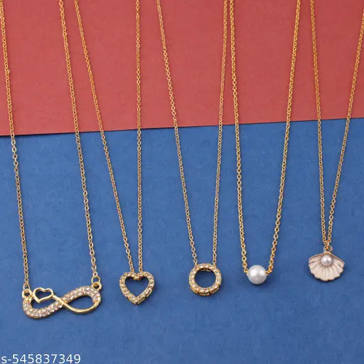 Minimal necklace combo of 5