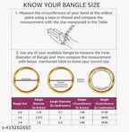 Zircon Glass Kada Set – 24 Bangles