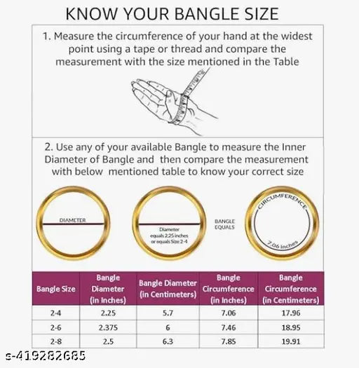 Zircon Glass Kada Set – 24 Bangles