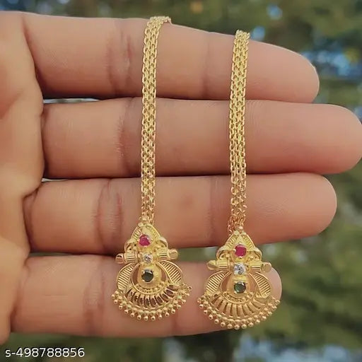 1 gram gold earrings with maatal