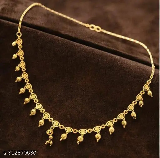 Colourful Gold-Plated Necklace – 18 inch